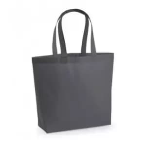 Image of Westford Mill Premium Cotton Maxi Tote Bag (One Size) (Graphite Grey)