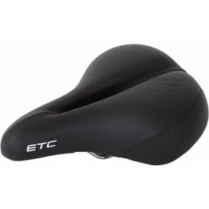 Image of ETC Unisex Black Wide Comfort Saddle