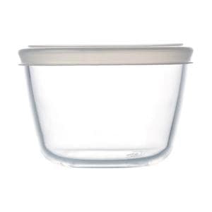 Image of Pyrex Cook & Freeze Glass Round Dish with Plastic Lid, 15cm