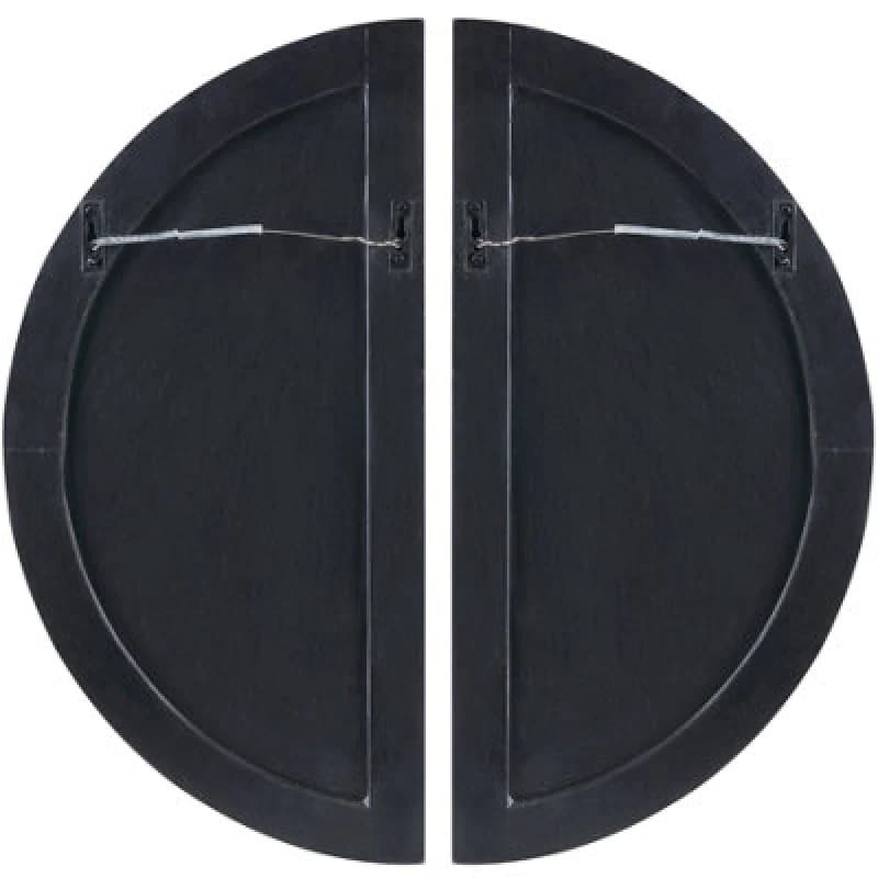 Image of Beliani Wall Decor Mandau Glass 76cm Black