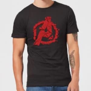 Image of Avengers Endgame Shattered Logo Mens T-Shirt - Black