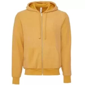 Image of Bella + Canvas Unisex Adult Sueded Hoodie (XXL) (Mustard Yellow Heather)