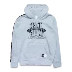 Image of Hype x Space Jam Grey Taped Hoodie - Grey