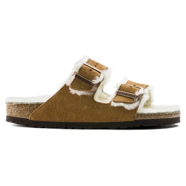Image of Birkenstock Sandals Birkenstock Arizona Suede Leather Gris Unisex 36