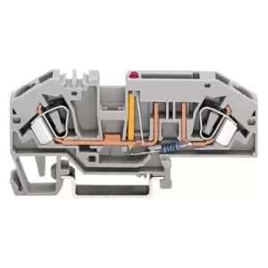 Image of WAGO 282-698/281-434 DIN Rail Mount Standard Automotive Fuseholder...