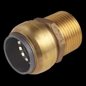 Image of Sealey Sharkbite Straight Adapter 22mm x 3/4" BSPT Brass