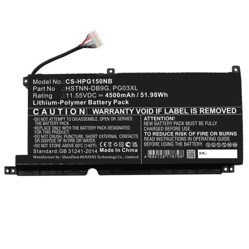 Image of CoreParts Lpop ery for HP 51.98Wh
