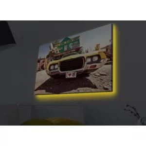Image of 4570MDACT-033 Multicolor Decorative LED Lighted Canvas Painting