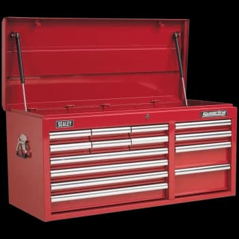 Image of Sealey Superline Pro 14 Drawer Heavy Duty Tool Chest Red
