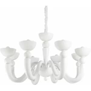 Image of White BON BON pendant light 8 bulbs