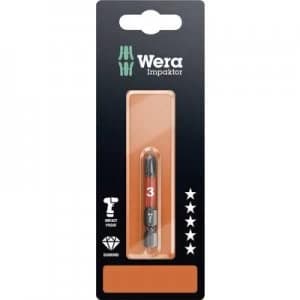 Image of Wera 851/4 IMP DC SB SiS Philips bit PH 3 Tool steel alloyed, DLC coated F 6.3