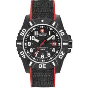 Image of Mens Swiss Military Hanowa Black Carbon Watch