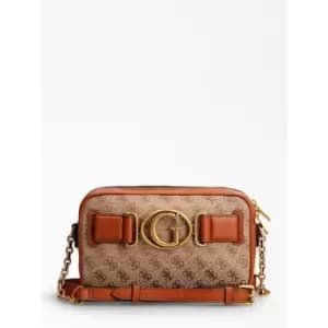 Image of Guess Aviana Small 4G Camera Bag - Beige