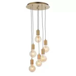 Image of Studio Plate Pendant Ceiling Lamp, Soft Gold Paint