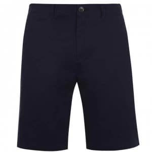 Image of Howick Oakley Slim Chino Shorts - Navy
