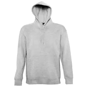 Image of SOLS Slam Unisex Hooded Sweatshirt / Hoodie (XXL) (Grey Marl)