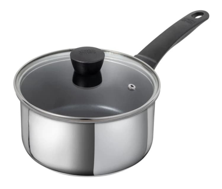 Image of Kuhn Rikon Classic Stainless Steel Non-Stick Induction Safe Saucepan, 20cm/3L in Silver Silver Unisex