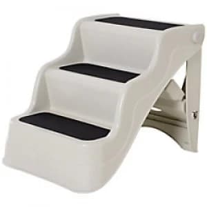 Image of PawHut Dog Ramp Cream, White 390 mm x 490 mm x 390 mm