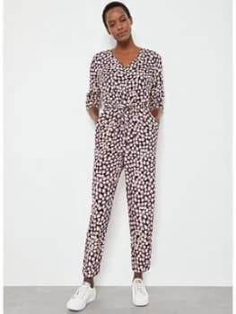 Image of Mint Velvet Elle Print Jumpsuit - Black