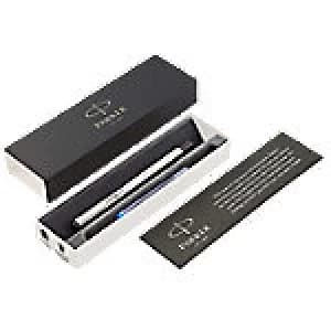 Image of Parker Fountain Pen Vector Core Stainless Steel Barrel Medium Blue