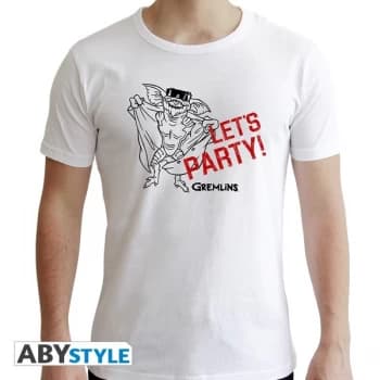 Image of Gremlins - "Let's Party Mens SS T-Shirt - White