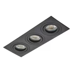 Image of Inlight Pasto Triple Ceiling Downlight Black