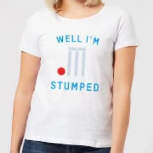 Image of Well Im Stumped Womens T-Shirt - White - 3XL