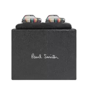 Image of Paul Smith 'Mini Car' Mutli Stripe Cufflinks