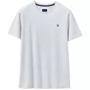 Image of Crew Clothing Mens Classic Tee Ice Grey Marl Small