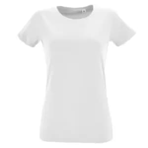 Image of SOLS Womens/Ladies Regent Fit Short Sleeve T-Shirt (L) (White)