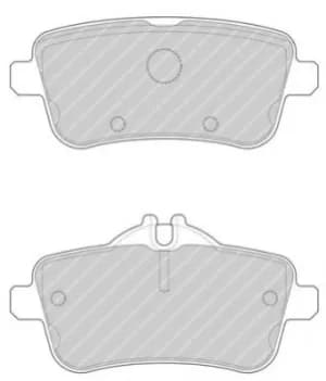 Image of Ferodo FDB4701 Brake Pad Set Rear Axle Premier Car
