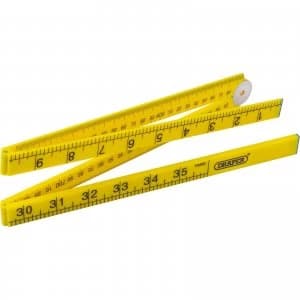 Image of Draper Plastic Folding Rule 1m