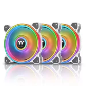 Image of Thermaltake Riing Quad 140mm White ARGB Fan 3 Pack