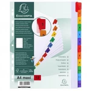 Image of Exacompta 12pt Printed Index Extra Wide