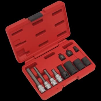 Image of Sealey 11 Piece Combination Drive Brake Caliper Socket Set Combination
