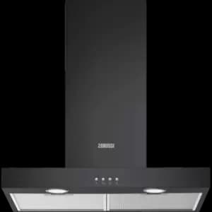 Image of Zanussi ZFT416K 60cm Chimney Cooker Hood - Black