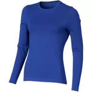 Image of Elevate Womens/Ladies Ponoka Long Sleeve T-Shirt (XS) (Blue)