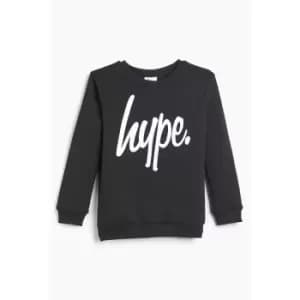 Image of Boys Hype Script Crew Neck Sweatshirt