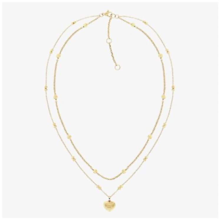 Image of Tommy Hilfiger 2781010 Gold Plated Layered Chain Ladies Jewellery