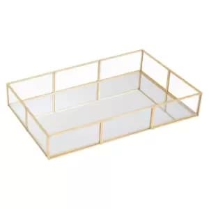 Image of Interiors by PH Vintage Glass Rectangular Jewellery Tray
