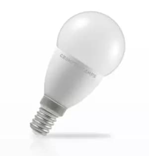 Image of Crompton Golfball LED Light Bulb Dimmable E14 5.5W (40W Eqv) Cool White