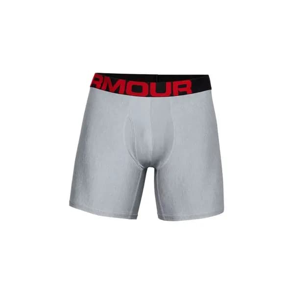 Image of Under Armour Tech 6" Boxerjock 2pk - Mod Gray/Jet Gray - M
