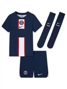 Image of Nike Psg Little Kids 22/23home Kit, Navy, Size Xs