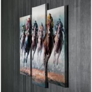 Image of UC039 Multicolor Decorative Canvas Painting (3 Pieces)