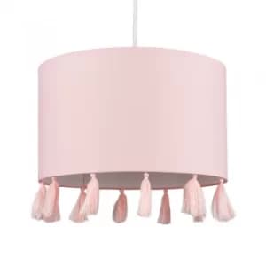 Image of Vivian Tassel Shade in Dusty Pink
