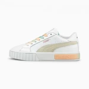 Image of PUMA Cali Star Gl Womens Trainers, White/Ivory Glow, size 3.5, Shoes