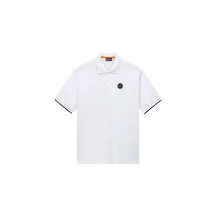 Image of Polo Napapijri Badge Blanc Male XS
