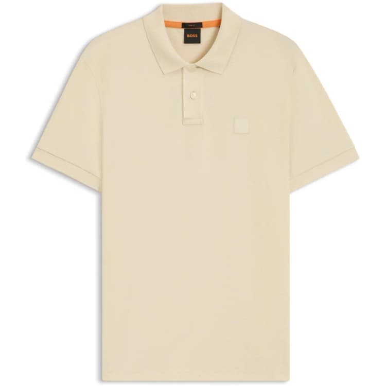 Image of Boss Mens HBO Passenger Premium Design Polo Shirt Open Yellow 767 male M
