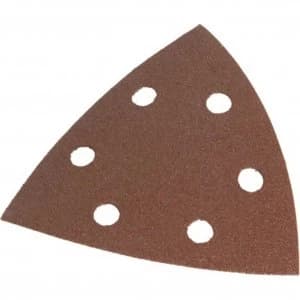Image of Faithfull Punched Hook and Loop Delta Sanding Sheets Extra Coarse Pack of 5