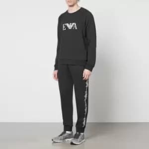 Image of Emporio Armani Cotton-Blend Jersey Lounge Joggers - M